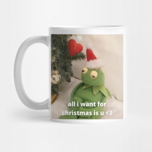 all i want for christmas is u <3 Mug